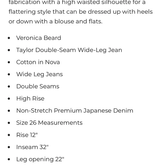 Veronica Beard wide leg jeans - Picture 12 of 14